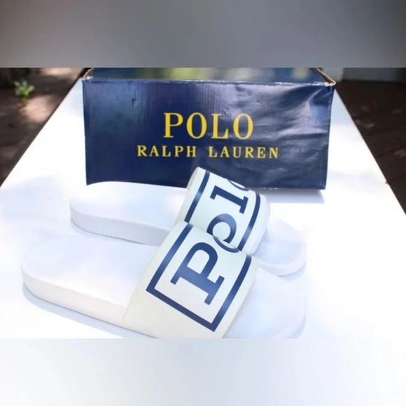 New Polo Ralph Lauren men’s slides - Picture 2 of 9